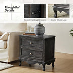 HULALA HOME Solid Wood End Table - Image 4