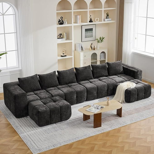 160" Boneless U-Shaped Sofa Couch by CACFTII