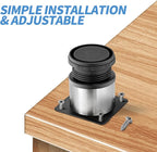 2.5 Inch Metal Furniture Legs Stainless Steel Adjustable Legs Silver Table Legs - Image 6