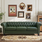 LEVNARY Chesterfield Sofa, 3 Seater Tufted Couch by LEVNARY