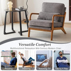 VINGLI Upgraded Premium Corduroy Accent Chairs Set of 2, Upholstered Arm Chair - Image 8