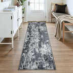 RELEANY Washable Area Rugs 2'6"x8 Non-Slip Modern Abstract Soft - Image 2
