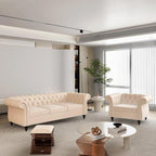 Living Room Chair, Modern Velvet Chesterfield Sofa Chair, Mid Century Single - Image 5
