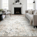 4x6 Area Rug Living Room Rug: Washable Modern Abstract Soft Thin Rug Indoor - Image 2