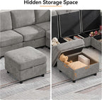 104'' U Shaped Modular Sofa, Sectional Couches - Image 6