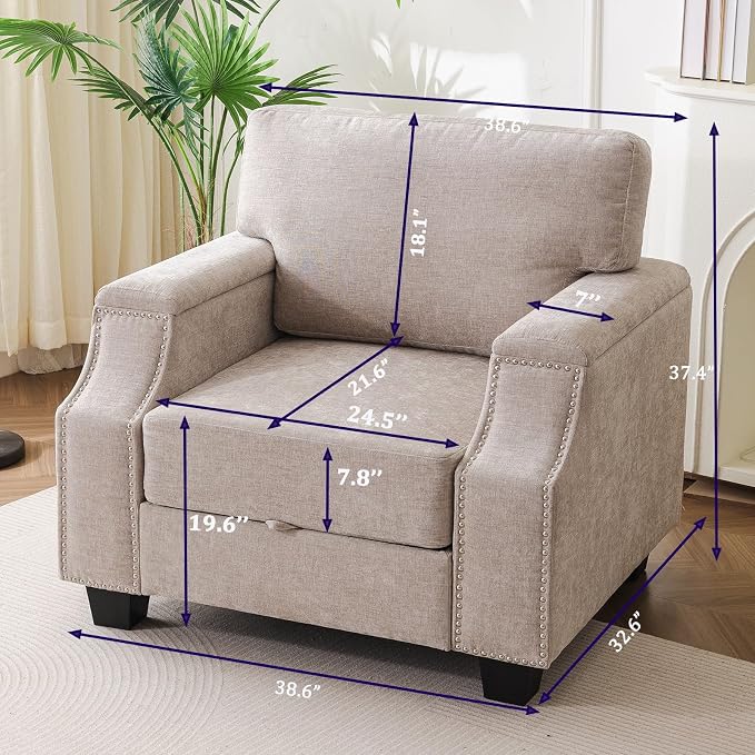 Rexulqo 38'' Oversized Accent Chair - Image 2