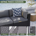 Aoxun 15 Piece Patio Furniture Set - Image 5