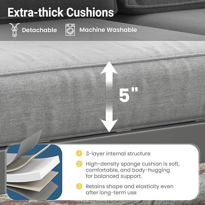 Wisteria Lane Metal Patio Furniture Sofa, All-Weather Outdoor Couch - Image 4