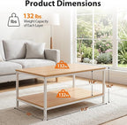ZenStyle Industrial Coffee Table - Image 3