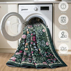 Entryway Rug 2X3 Small Rugs: Floral Washable Door Mat Vintage Soft Low Pile - Image 6