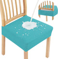 Smiry Waterproof Seat Covers for Dining Room Chairs Set of 8, Stretch Jacquard by Smiry