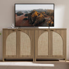 SICOTAS Rattan Sideboard Buffet Cabinet - Image 4
