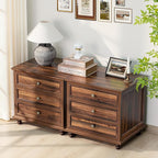 Joaxswe 24" Wide Farmhouse Night Stand Set of 2, Large End Table - Image 8