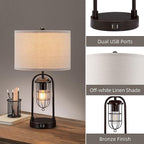 Set of 2 Farmhouse Table Lamps - Image 5