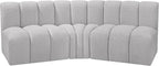 Meridian Furniture 102Grey-S3B Arc Collection Modern | Contemporary Modular Sofa by MeridianFurniture