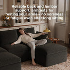 Novilla 104.3" Modular Cloud Couch, Modern Sectional Sofa - Image 12