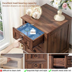 Joaxswe Farmhouse Nightstand Set of 2, 18 Inch End Table - Image 5