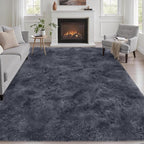 Fluffy 5x7 Area Rugs for Living Room Bedroom: Ultra Soft Shag Rug Non-Slip by Luxturiy