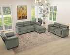 HAOMARKETS Corduroy 4-Piece Sofa Set, Upholstered Ottoman Set of 2 and Accent - Image 7