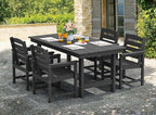 SERWALL Patio Dining Table Sets 5-Piece, Outdoor HDPE Dining Furniture Set - Image 6