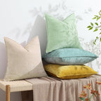 decorUhome Summer Couch Euro Sham Throw Pillow Covers 22x22 Set of 2, - Image 5