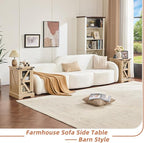 Joaxswe Narrow Night Stand Set 2, Farmhouse Side End Table - Image 4