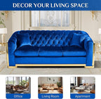 DAMAIFROM Mid Century Modern Chesterfield Sofa Couch, 3 Seat Tufted Sofas - Image 6