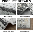 6x9 Area Rugs Washable Rug: Large Modern Abstract Living Room Rug Soft - Image 5