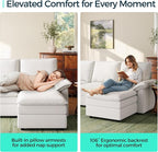 LINSY HOME Chaise Modular for Sectional Sofa, Cloud Sofa Lounge - Image 4