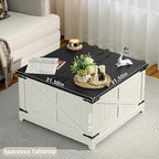 Joaxswe Farmhouse Coffee Table Set of 3, Furniture Set, Coffee Table - Image 7