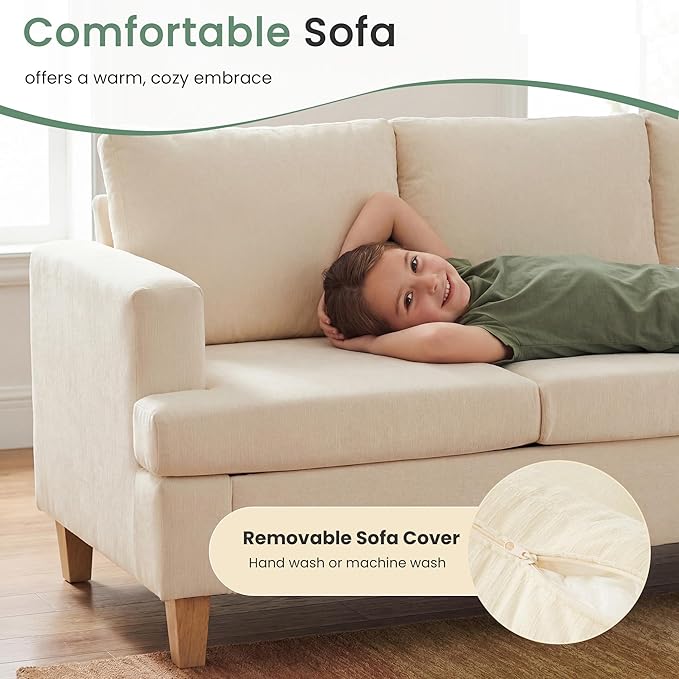 YOUDENOVA Sofa, 3 Piece Set Comfy Sofa, Loveseat & 2 3-Seater Couch - Image 7
