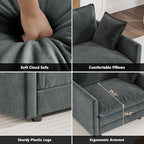 mikibama Modular Sectional Sofa, 146.5 Inch L Shaped Couch Set - Image 3