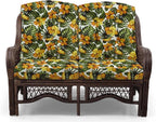 Malibu Lounge Loveseat Sofa Natural Rattan Wicker Handmade Design - Image 3