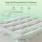 BEDLORE Twin XL Mattress Topper Viscose Derived from Bamboo, Thick Pillow Top - Image 5