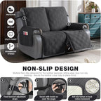 TAOCOCO 100% Waterproof Oversized Loveseat Recliner Cover, Non Slip Split Couch - Image 5