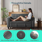 LINSY Sleeper Sofa Bed, Small 3 in 1 Convertible Loveseat Sleeper Couch - Image 5