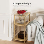 Bamboo End Table, Side Table for Small Space - Image 4