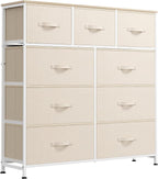 WLIVE 9 Drawer Dresser, Fabric Storage Tower by WLIVE