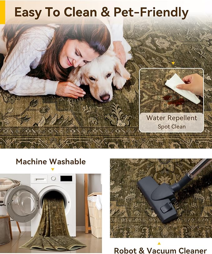 RELEANY Area Rugs 2'x3' Kitchen Rugs Entry Rug Small Rugs - Image 5