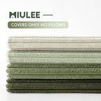MIULEE Decorative Throw Pillow Covers Set of 4 Summer Light Green Gradient - Image 3
