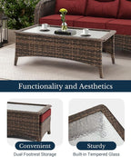 HILLGA Luxury High Back Patio Furniture Set - Image 5