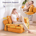 MAXYOYO Folding Sofa Bed, L-Shaped Convertible Sofa Bed Foldable Sleeper - Image 5