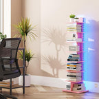 TUTOTAK Narrow Bookshelf, 8-Tier Bookcase - Image 3