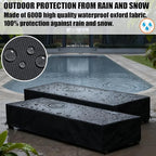 Patio Lounge Chair Covers 4 Pack Waterproof Outdoor chaise lounge cover 80" x - Image 5