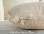 Stellhome Set of 2 Decorative Linen Throw Pillow Cover Square Burlap Farmhouse - Image 4