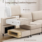 Belffin 5 Seats L Shaped Sectional Couch - Image 7