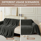 Couch Cover for Dogs, Boho Sofa Covers for 3 Cushion Couch, Chenille Sofa - Image 4