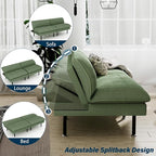 Ribilake 3 Sets 70" Futon Sofa Bed, 4 in 1 Multi-Function Couch Sleeper - Image 5