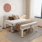 ROIL 14 Inch White Twin Size Bed Frame - Image 8