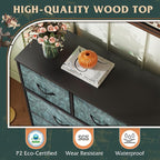 WLIVE 9 Drawer Dresser, Fabric Storage Tower - Image 6
